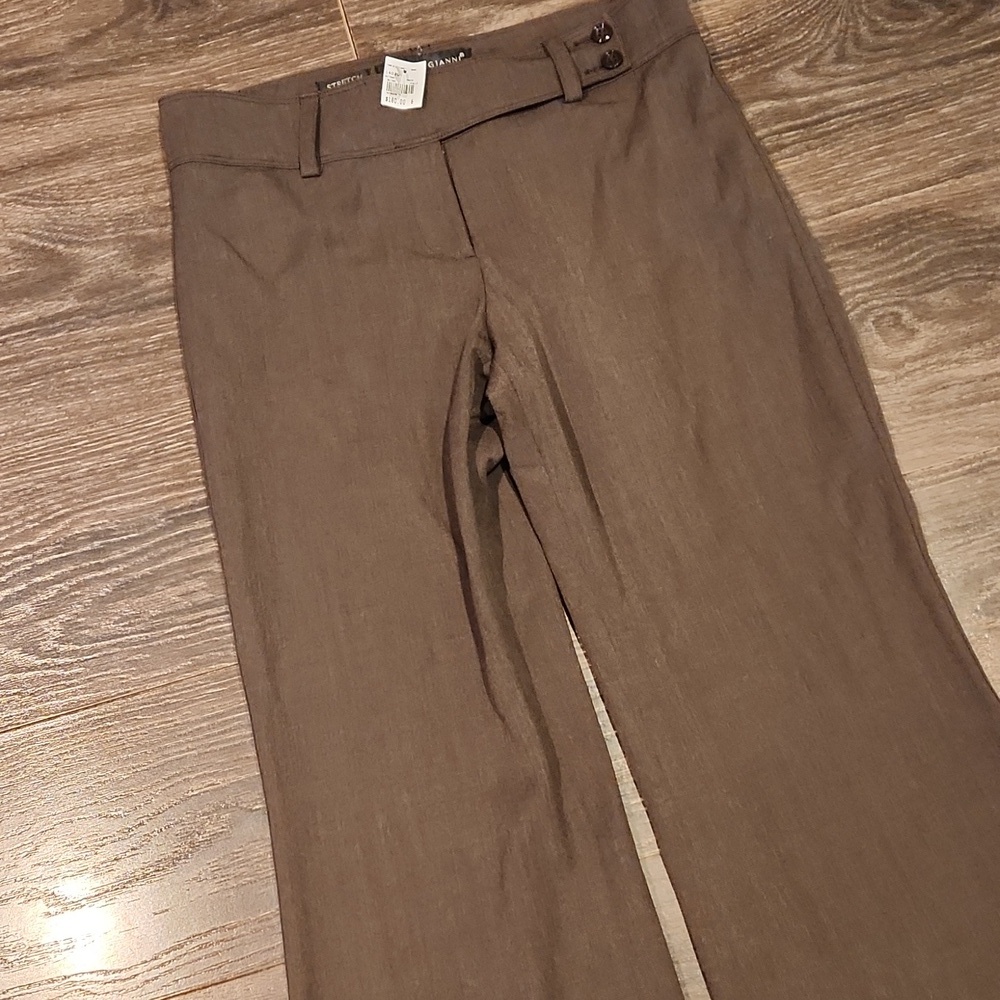 ❤️ NWT! FABRIZIO GIANNI WIDE LEG TROUSERS / PANTS, BROWN, 6 (28) - Picture 4 of 8